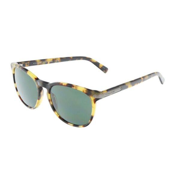 Coach 0HC8284 517171 Dark Tortoise Round Full Rim Sunglasses - Picture 1 of 4